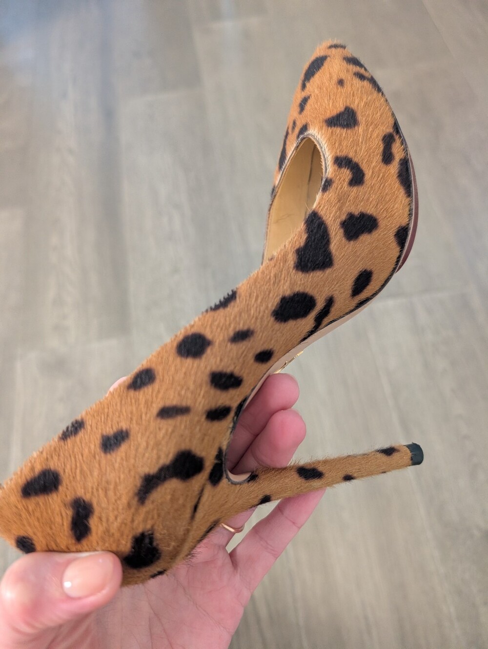 Charlotte Olympia Calf Hair Heels - Picture 2 of 10